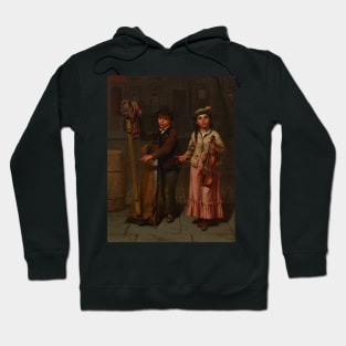 The Two Musicians by John George Brown Hoodie